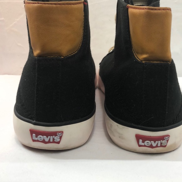 Levi’s Black Canvas High-Top Sneakers Size 13 - Picture 5 of 8